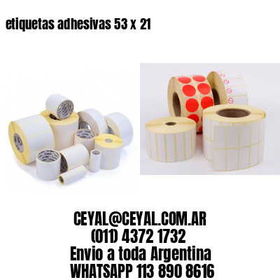 etiquetas adhesivas 53 x 21