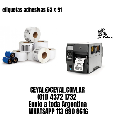 etiquetas adhesivas 53 x 91