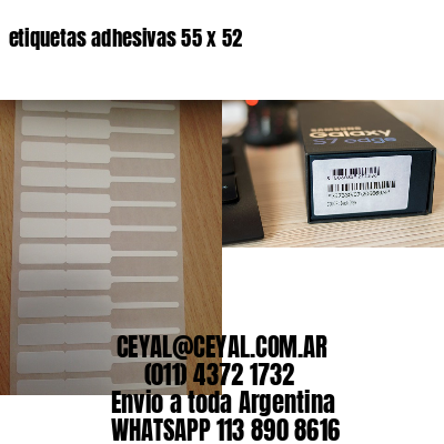 etiquetas adhesivas 55 x 52