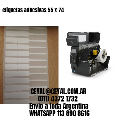 etiquetas adhesivas 55 x 74