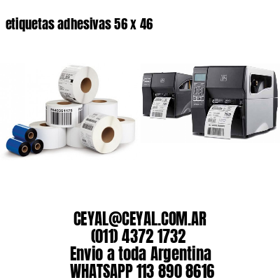 etiquetas adhesivas 56 x 46
