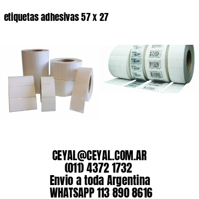 etiquetas adhesivas 57 x 27