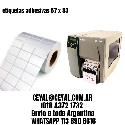 etiquetas adhesivas 57 x 53