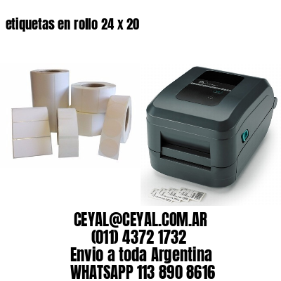 etiquetas en rollo 24 x 20