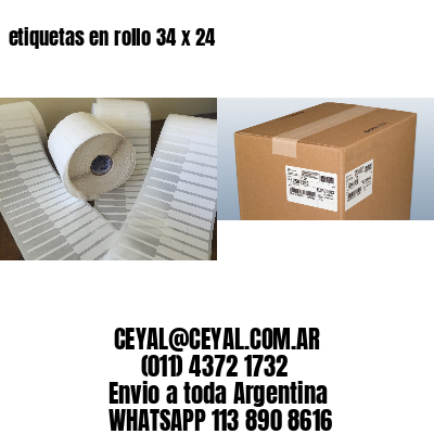etiquetas en rollo 34 x 24