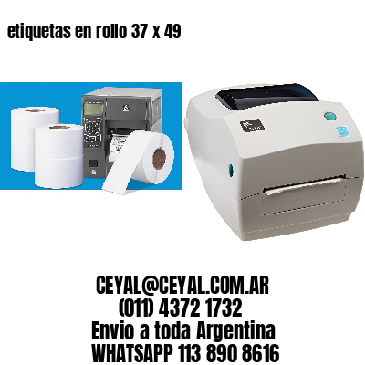 etiquetas en rollo 37 x 49