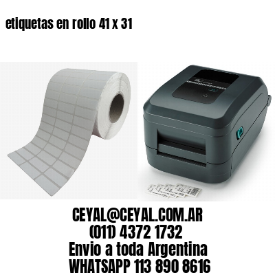 etiquetas en rollo 41 x 31