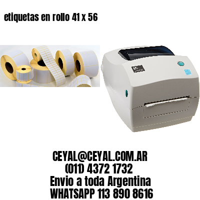 etiquetas en rollo 41 x 56
