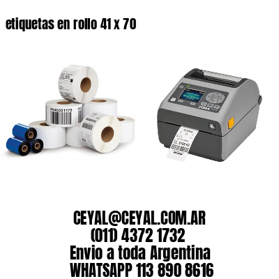 etiquetas en rollo 41 x 70