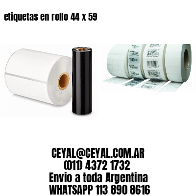 etiquetas en rollo 44 x 59
