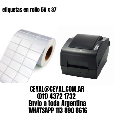 etiquetas en rollo 56 x 37