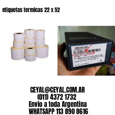 etiquetas termicas 22 x 52