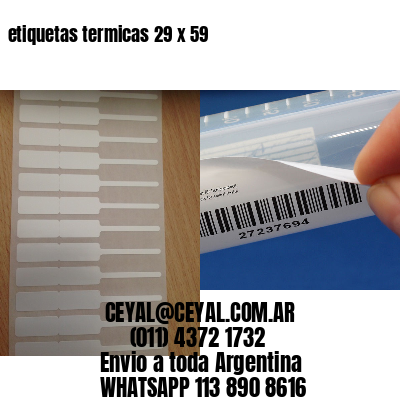 etiquetas termicas 29 x 59