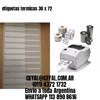 etiquetas termicas 30 x 72