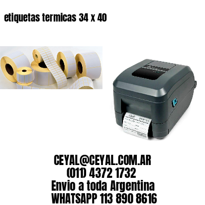 etiquetas termicas 34 x 40