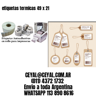 etiquetas termicas 49 x 21