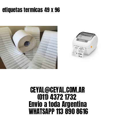 etiquetas termicas 49 x 96