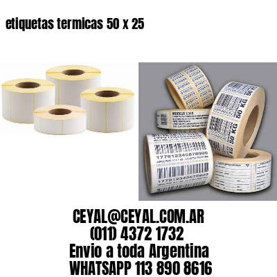 etiquetas termicas 50 x 25