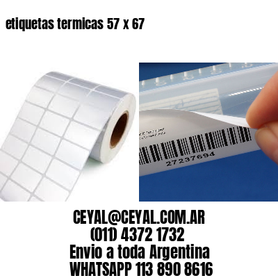 etiquetas termicas 57 x 67