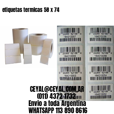 etiquetas termicas 58 x 74