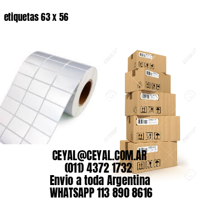 etiquetas 63 x 56