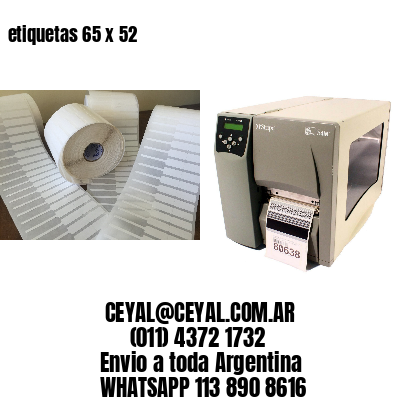 etiquetas 65 x 52