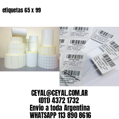 etiquetas 65 x 99