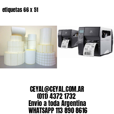 etiquetas 66 x 51