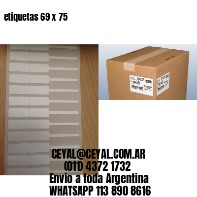 etiquetas 69 x 75