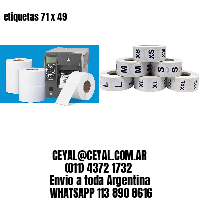 etiquetas 71 x 49