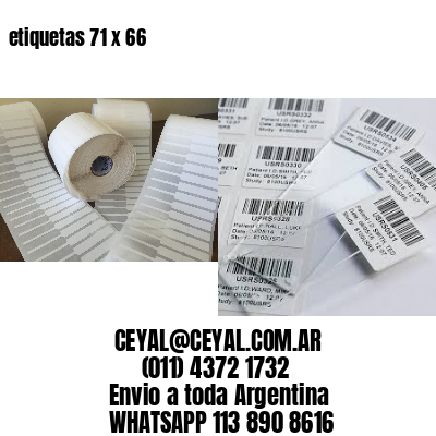 etiquetas 71 x 66