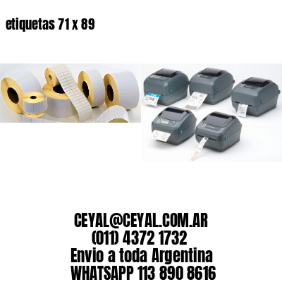 etiquetas 71 x 89