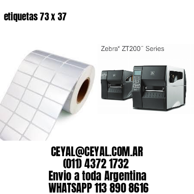 etiquetas 73 x 37