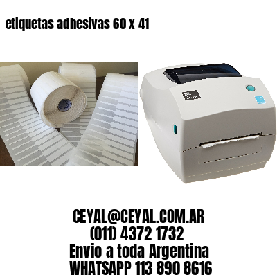 etiquetas adhesivas 60 x 41