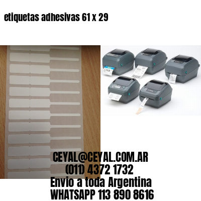 etiquetas adhesivas 61 x 29