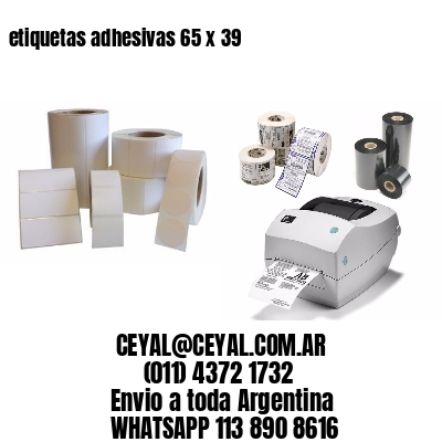 etiquetas adhesivas 65 x 39