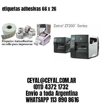 etiquetas adhesivas 66 x 26