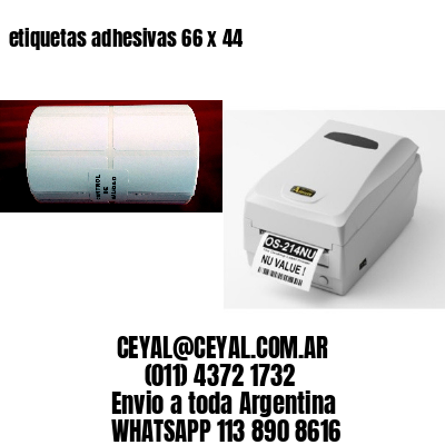 etiquetas adhesivas 66 x 44