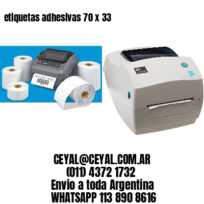 etiquetas adhesivas 70 x 33