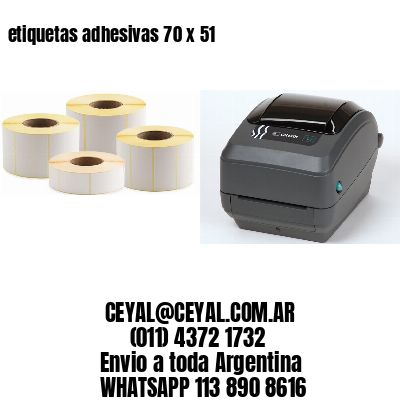 etiquetas adhesivas 70 x 51
