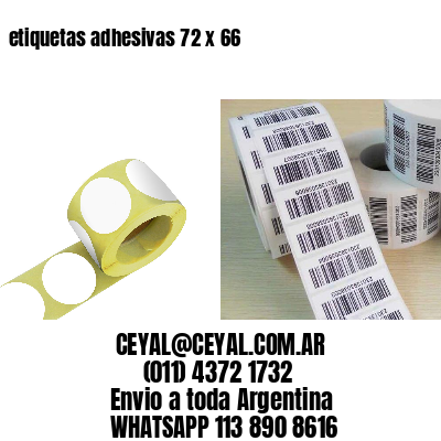 etiquetas adhesivas 72 x 66