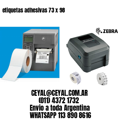 etiquetas adhesivas 73 x 98