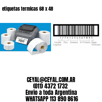 etiquetas termicas 68 x 48
