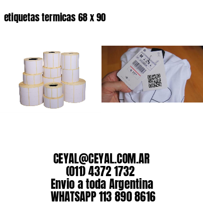 etiquetas termicas 68 x 90