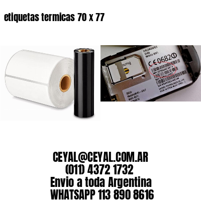 etiquetas termicas 70 x 77
