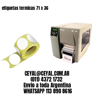etiquetas termicas 71 x 36