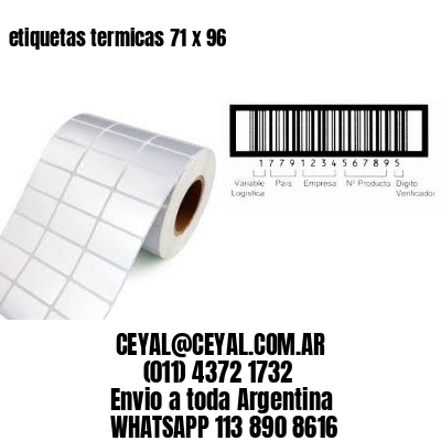 etiquetas termicas 71 x 96