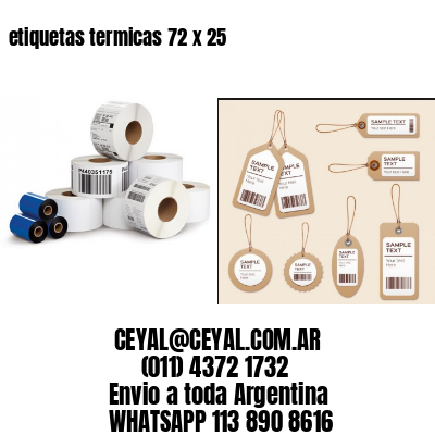 etiquetas termicas 72 x 25