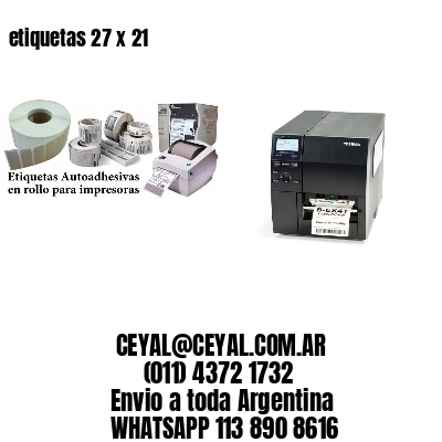 etiquetas 27 x 21