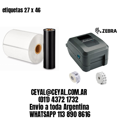 etiquetas 27 x 46